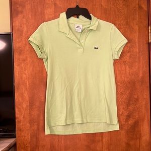 Light lime green Lacoste polo